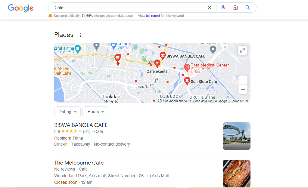 Google My Business Cafe