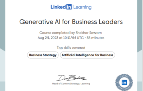 Shekhar Sawarn_Generative AI for Business Leaders